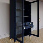 Дизайнерский шкаф витрина Elsa Dreams Blue с 4-мя ящиками варинант исполнения - 7 | Loft Concept в Красноярске