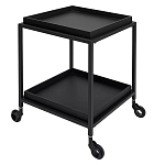 Тумба чёрная на колёсах Cabinet on Wheels варинант исполнения - 2 | Loft Concept в Красноярске