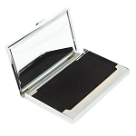 Визитница карманная металлическая с накладкой из натурального камня Яшма Stone Business Card Holders варинант исполнения - 3 | Loft Concept в Красноярске