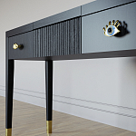 Туалетный стол - Трельяж Elsa Dreams Black 120 см варинант исполнения - 3 | Loft Concept в Красноярске