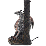 Настольная лампа с абажуром Дракон Silver Red Dragon Коричневый абажур варинант исполнения - 4 | Loft Concept в Красноярске