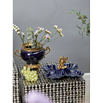 Менажница темно-синяя фарфоровая с бронзовой фигуркой ангела Eden Garden варинант исполнения - 5 | Loft Concept в Красноярске