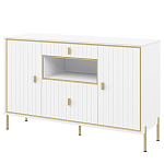 Консоль белая с двумя дверцами и ящиками Antique Order варинант исполнения - 1 | Loft Concept в Красноярске