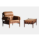 Пуф с каркасом из дерева и обивкой из кожи Furniture Medieval варинант исполнения - 1 | Loft Concept в Красноярске