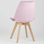 Стул с мягким велюровым сиденьем Arvika Pink варинант исполнения - 5 | Loft Concept в Красноярске