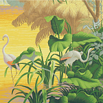 Обои ручная роспись Le Brésil Special Colourway варинант исполнения - 2 | Loft Concept в Красноярске