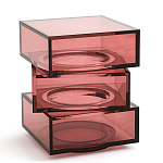 Стол журнальный в форме кубов Acrylic Furniture Lumina Crimson Clarity варинант исполнения - 1 | Loft Concept в Красноярске