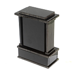 Часы настольные черные из натурального камня Обсидиан Stone Clock варинант исполнения - 3 | Loft Concept в Красноярске