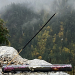 Подставка под благовония из эпоксидной смолы с цветами прямоугольная черная Epoxy Flowers Incense Stand Black варинант исполнения - 3 | Loft Concept в Красноярске