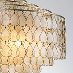 Люстра многоярусная с декором из натуральной морской ракушки Iridescent Light варинант исполнения - 4 | Loft Concept в Красноярске