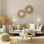 Бра в форме диска с перламутровыми прямоугольниками из морской ракушки Touch of Marine Charm варинант исполнения - 4 | Loft Concept в Красноярске