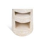 Керамический столик с деревянной столешницей "Пешка" варинант исполнения - 4 | Loft Concept в Красноярске