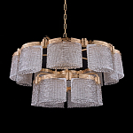 Люстра двухъярусная с текстурными овальными абажурами Splendor Palace Style варинант исполнения - 2 | Loft Concept в Красноярске