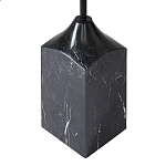 Кофейный столик с круглой столешницей и мраморным основанием Steel Reliability варинант исполнения - 3 | Loft Concept в Красноярске