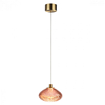 Подвесной светильник с прозрачным стеклянным плафоном округлой формы Effervia  варинант исполнения - 4 | Loft Concept в Красноярске