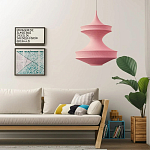 Подвесной вязаный розовый светильник «Моника» варинант исполнения - 4 | Loft Concept в Красноярске