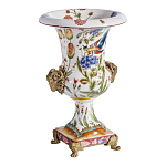 Ваза из фарфора с бронзовыми Овнами Bronze Aries варинант исполнения - 3 | Loft Concept в Красноярске