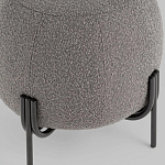 Пуф в ткани букле темно-серого цвета Pikelet варинант исполнения - 4 | Loft Concept в Красноярске