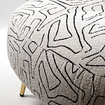 Кресло мягкое с принтом на золотистых ножках Onlooker варинант исполнения - 3 | Loft Concept в Красноярске