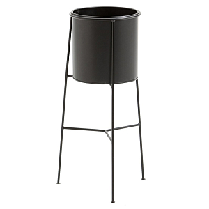 Кашпо из металла Elevated Planters черное